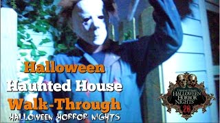 Halloween Horror Nights 26 Halloween II House WalkThrough [upl. by Alul260]