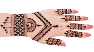 New beautiful stylish heart mehndi design easyarabic mehndi design  mehndi ka designmehndi design [upl. by Charlot]