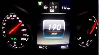 Mercedes c220d 0200kmh Eco vs Sport mode [upl. by Lemor287]