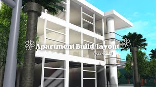 ✿Apartment Speed BuildLayout✿ Bloxburg [upl. by Intihw204]