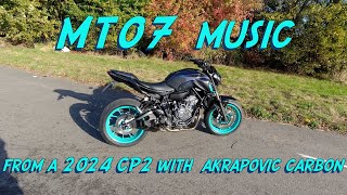 MT07 2024 CP2 Akrapovic Sound [upl. by Okoyik17]