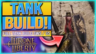 Throne And Liberty Tank Build  Sword And Shield  Greatsword Tank Build Throne And Liberty Guide [upl. by Nivk]