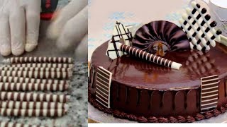 How To Make Chocolate Garnish  Chocolate Garnish Kaise banaye  Chocolate Garnish Design [upl. by Adnarom]