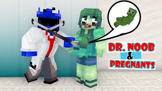 Monster School Dr Noob with Pregnants Monster girls Season  Minecraft Animation [upl. by Venu475]