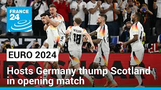 Hosts Germany thump Scotland in Euro 2024 opening match • FRANCE 24 English [upl. by Zemaj]