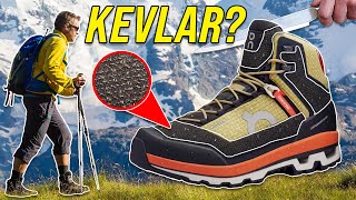 A running shoe made of kevlar for hiking  On Cloudalpine [upl. by Olen]