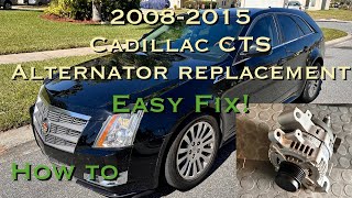 20082015 Cadillac CTS 36 Alternator replacement How To Easy Fix [upl. by Anazraf]