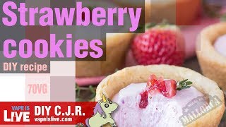 STRAWBERRY COOKIES DIY EJuice Recipe [upl. by Roosnam]