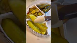 ASMR pickles asmr mealprep snacks shorts [upl. by Nehtiek951]