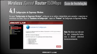 SmartLan Wireless Speed Router 150Mbps  Guia de Instalação [upl. by Weinreb]