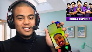 Sk49 calling cr7horaaYT And Congratulating Hora Esports  PUBG MOBILE NEPAL [upl. by Clayborn]