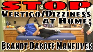 Stop VertigoDizziness at Home Brandt Daroff Maneuver [upl. by Groeg]