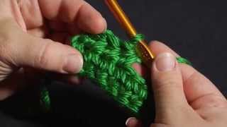 How to Crochet LeftHanded Half Double Crochet hdc [upl. by Whang]