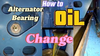 How to Alternator Bearing Oil change and new Oil filling procedure [upl. by Gnuhn]