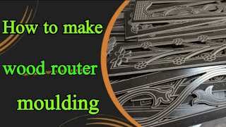 How to make wood router moulding for cabinets  Furniture Color 00 [upl. by Apurk]