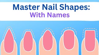 Different Type of Nail Shape With Names Different Nail ShapeNail Art CourseNail Shape Ideas [upl. by Adda]