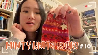 10 Lots of sock WIPs and holiday sock yarns [upl. by Novoj]