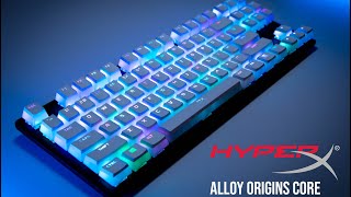 HyperX Alloy Origins Core Mechanical Keyboard  White Pudding Keycaps  Review [upl. by Dnalra]