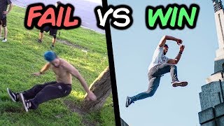 Best Wins vs Fails Compilation Parkour Trampoline [upl. by Wawro126]