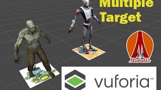 Unity Vuforia Tutorial  Multiple Image Target [upl. by Orrin228]