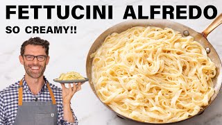 Easy Fettucine Alfredo Recipe [upl. by Ethban753]