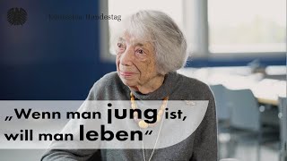 102jährige HolocaustÜberlebende Friedländer „Wenn man jung ist will man leben“ [upl. by Ykcor]