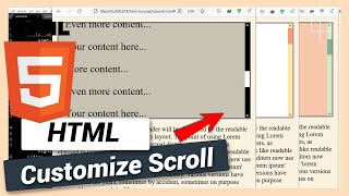 How to Customize Scrollbar  HTML and CSS Tutorial [upl. by Jerad]