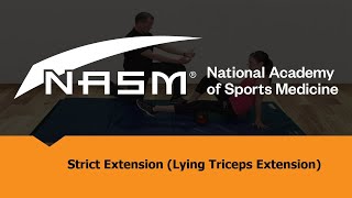 Strict Extension Lying Triceps Extension [upl. by Erdeid]