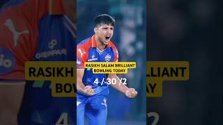 IND v PAK today match highlightsRasikh Salam Bowling todayyoutube [upl. by Ainer]