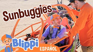 Sunbuggies con Blippi en el desierto🏜️  Blippi Español  Videos educativos para niños [upl. by Fruin]