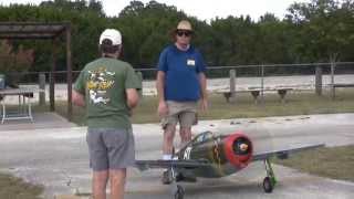 Giant Scale CARF P47 aerobatic flight [upl. by Euqinomod]