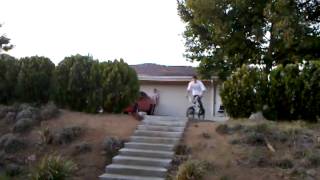 Colby Raha  10 stair crash BMX [upl. by Lemra]