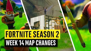 Fortnite  All Season 2 Map Updates and Hidden Secrets WEEK 14 chapter 2 [upl. by Seton]