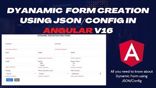 Master Angular Forms Create Reusable Forms with JSON Constants Config  Dynamic Forms in Angular [upl. by Merritt122]