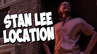 Where to Find The Stan Lee Statue in SpiderMan Miles Morales [upl. by Lledo]