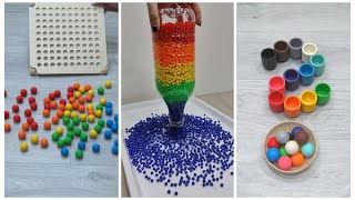 Oddly Satisfying video compilation with beads bells balls marble run xylophone and more [upl. by Nilo948]