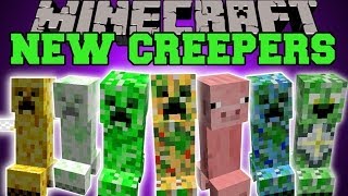 Minecraft CREEPERS FLYING PIG FIRE amp MORE CREEPER SPECIES Mod Showcase [upl. by Hammock853]