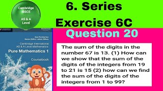 The sum of the digits in the number 67 is 13 as 6713 Show that the sum of digits of integers be [upl. by Ydnis]