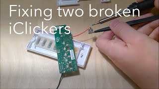 Can I fix two broken iClickers iClicker 1 and iClicker [upl. by Anilorac]