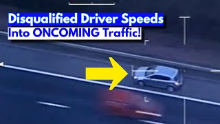 Disqualified Driver Takes HUGE RISKS During High Speed Pursuit [upl. by Apfelstadt]