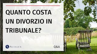 Quanto costa un divorzio in Tribunale [upl. by Neau]