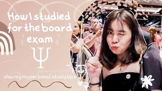 Board Exam Study Tips  Psychometrician Board Exam [upl. by Niltyak416]