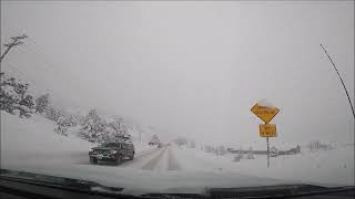 Dash Cam Time Lapse Winter Mountain Driving No Audio HD [upl. by Armmat]