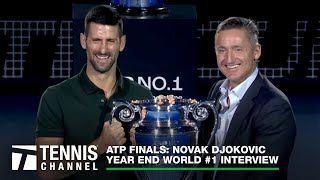 Novak Djokovic Celebrates His Eighth YearEnd World No 1 Finish [upl. by Ylehsa371]