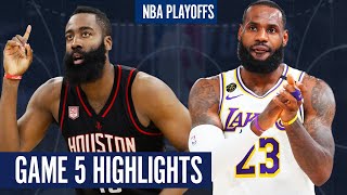 ROCKETS vs LAKERS GAME 5  Full Highlights  2020 NBA Playoffs [upl. by Wallraff]