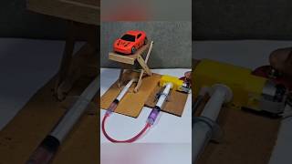 quotDIY Hydraulic Car Lift  DC Motor Innovation  Tech DIY HydraulicLift Reels Viral Trendingquot [upl. by Karub318]