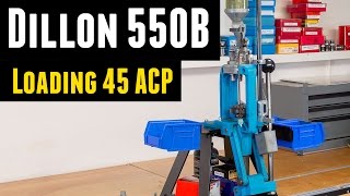 Loading 45ACP on the Dillon 550B [upl. by Gisser]