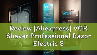 Review Aliexpress VGR Shaver Professional Razor Electric Shaving Machine Portable Beard Trimmer R [upl. by Herv]