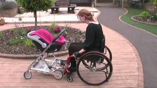 Attaching and detaching a pushchair and a wheelchair [upl. by Eslud142]