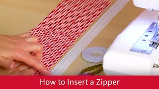 How to Insert a Zipper on the Baby Lock Vibrant [upl. by Roselia]